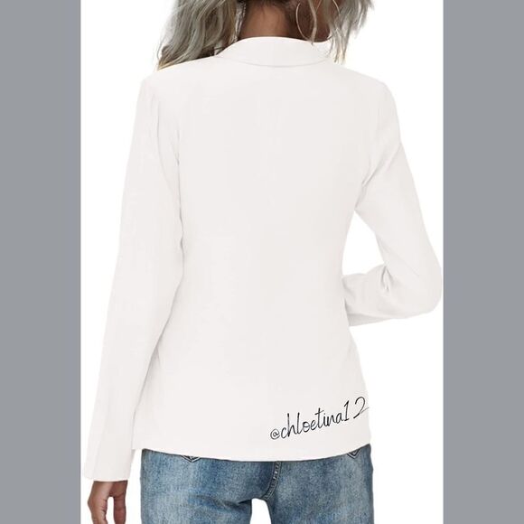 Women's V Neck Blazer Jacket Self Tie Knot Yellow or Choose Color - Picture 4 of 16